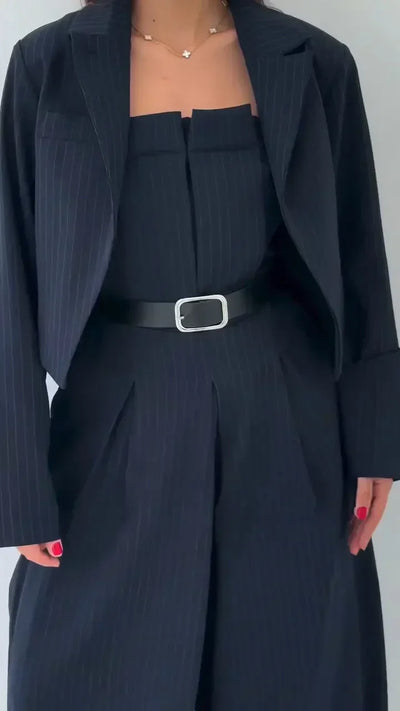 Eclat™ -Insieme da Donna Bustier + Giacca – Stile Elegante & Trendy