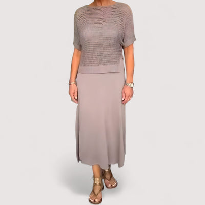 Claudia™ | Abito estivo con top in maglia