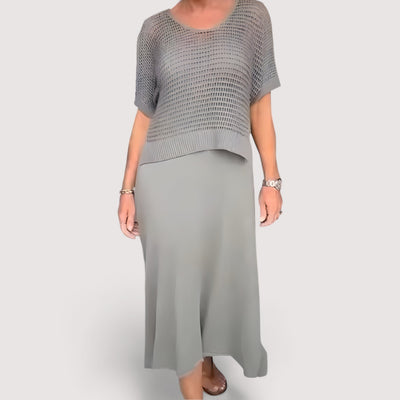 Claudia™ | Abito estivo con top in maglia