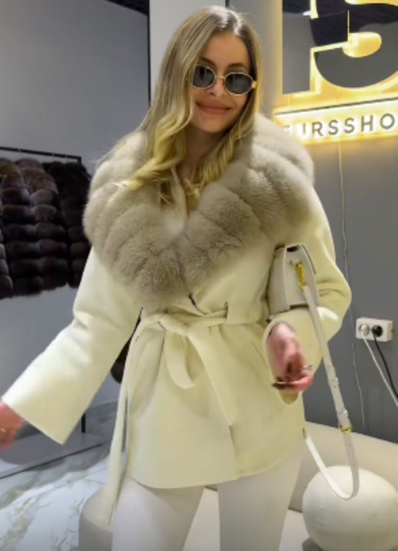 Alva | Cappotto Elegante con Collo in Pelliccia Sintetica di Lusso