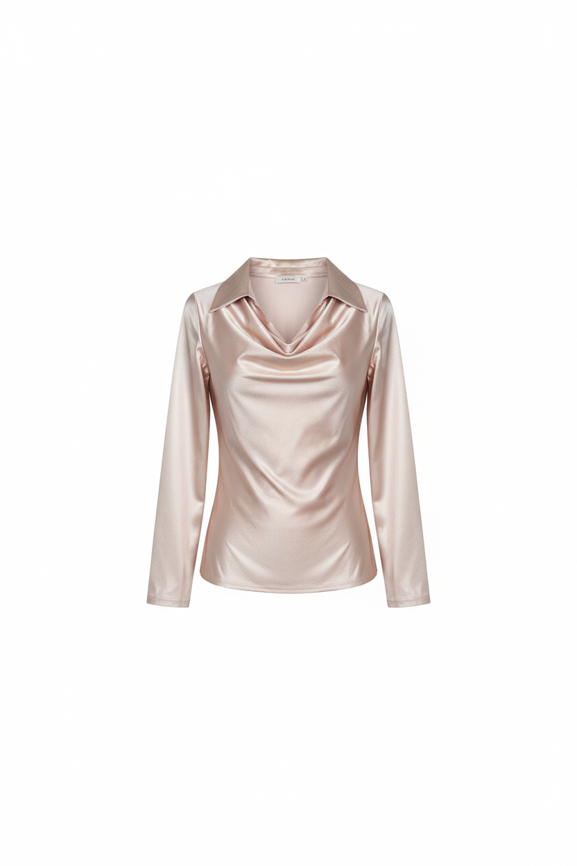 Charlotte™ | Blusa in satin con scollo a V